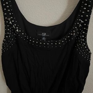 AGB Black Jewel Beaded Dress